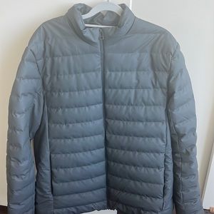 Rains Trekker Puffer Jacket, L, Gray